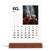 Calendrier de bureau support bois - portrait  — Sérif et moments [couverture]