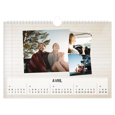Calendrier photo A4 — Parts unknown [Avril]