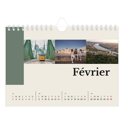 Calendrier photo A5 — Vues du monde [Février]
