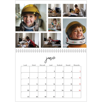 Calendrier photo A4 double — Arrangements photo