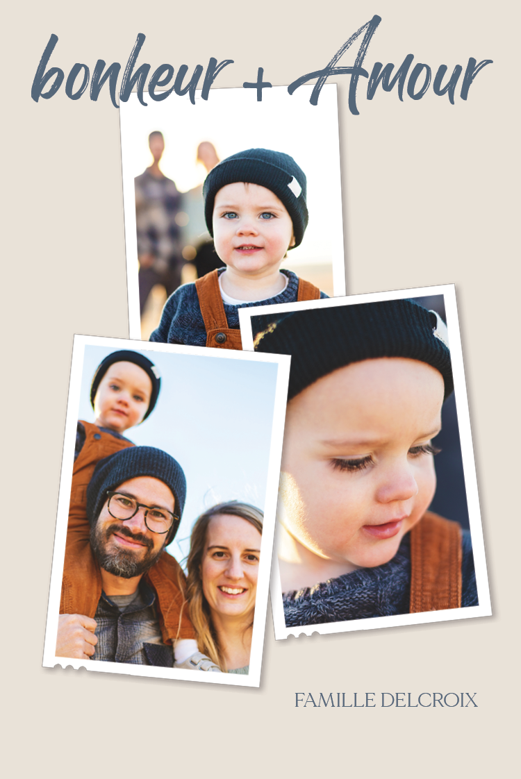 Faire-part & Cartes — Trio de photos