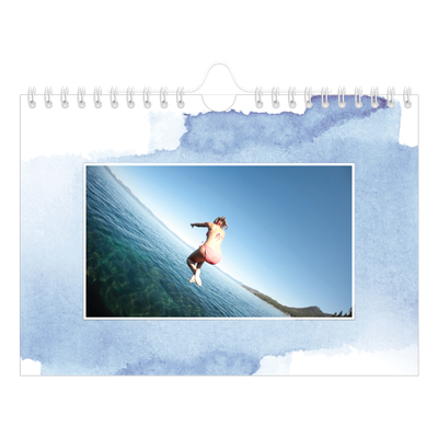 Calendrier photo A5 — Effet aquarelle [couverture]