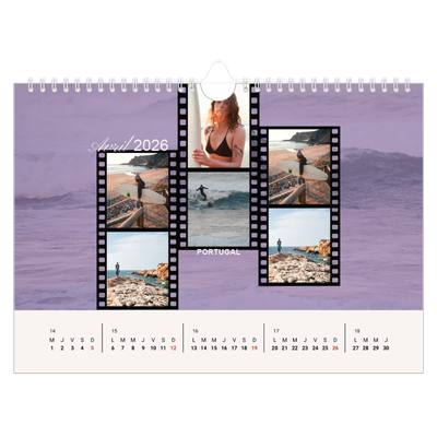 Calendrier photo A4 — Envie d'aventures [Avril]