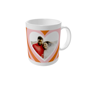 Mug personnalisé — Cœur rétro