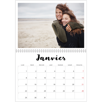 Calendrier photo A4 double — Fait Main