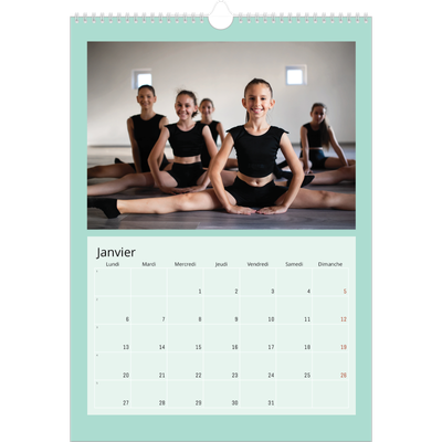 A3 Calendrier annuel — Neo Scandi [Janvier]