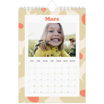 Calendrier photo A5 — Jeu de motifs [Mars]