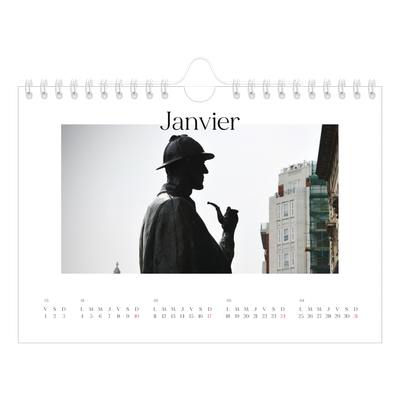 Calendrier photo A5 — Mon carnet de voyage [Janvier]