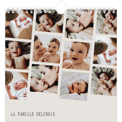 Calendriers annuels carré — Souvenirs en mouvement [couverture]