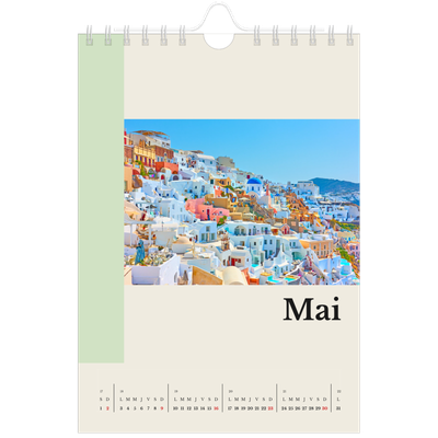 Calendrier photo A5 — Vues du monde [Mai]