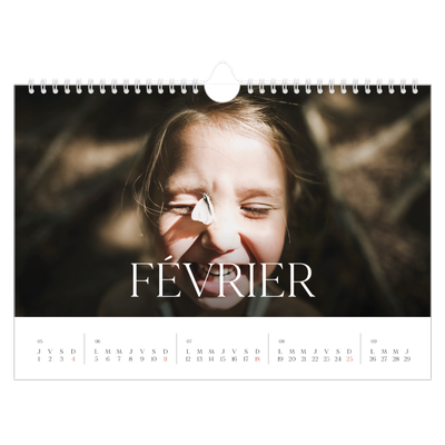 Calendrier photo A4 — Douze jolis mois [Février]