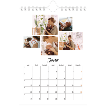 Calendrier photo A5 — Journal Intime
