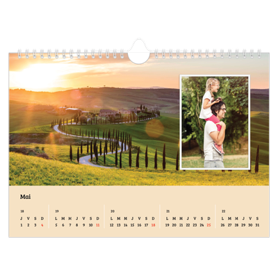 Calendrier photo A4 — Saison en immersion [couverture]