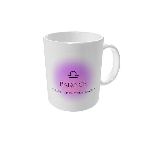 Mug personnalisé — Dégradé astrologique - Balance