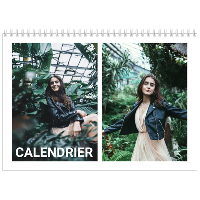 Calendrier photo A4 double (30 x 40 cm) — Grand mois [couverture]