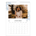 Calendrier photo A4 (20 x 30 cm) — Romance en bleu et blanc [Janvier]
