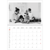 Calendrier photo A4 double (30 x 40 cm) — Accent rouge [Janvier]