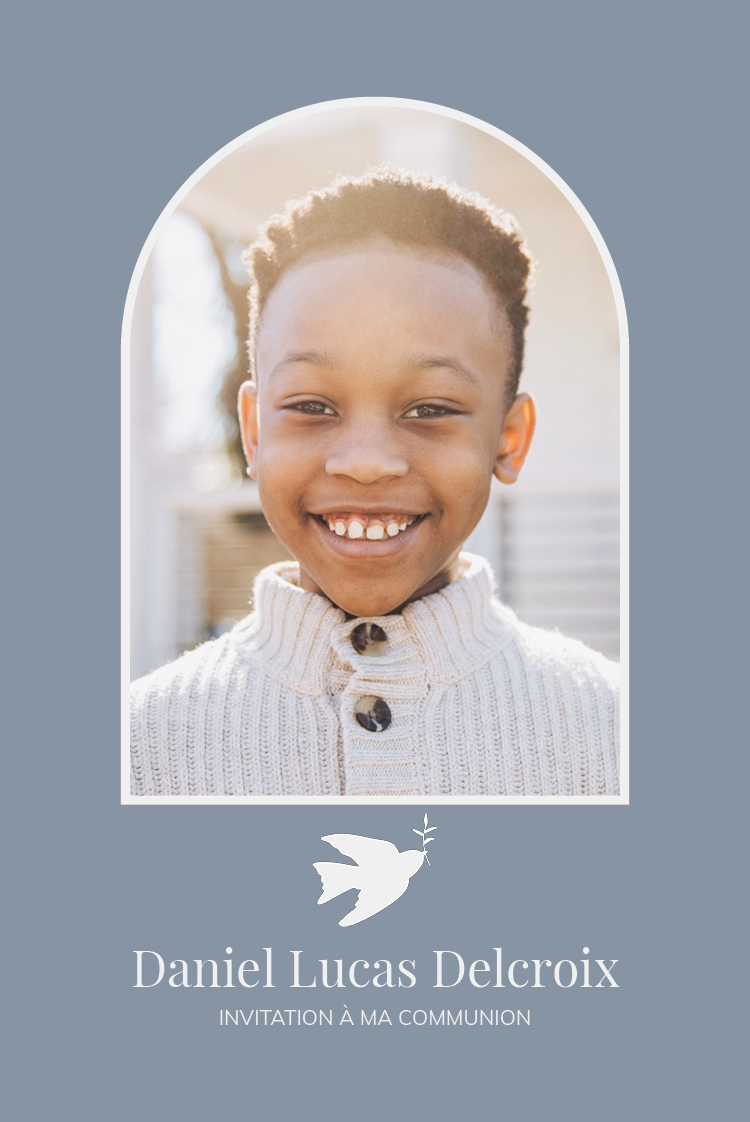 Cartons d'invitation — Blanche colombe lumineuse