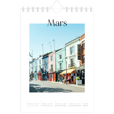 Calendrier photo A5 — Mon carnet de voyage [Mars]