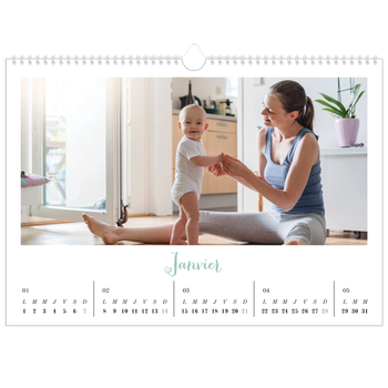 Calendrier photo A3 — Bienvenu au monde