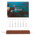 Calendrier de bureau support bois - portrait  — Évasion sans fin [Février]