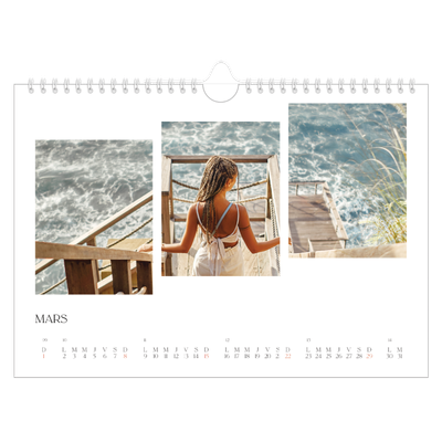 Calendrier photo A4 — Fragments de voyage [Mars]