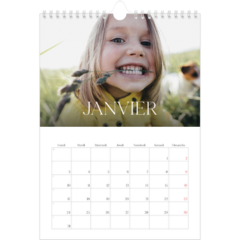 Calendrier photo A4 — Douze jolis mois