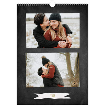 A3 Calendrier annuel — Paillete et ardoise [couverture]