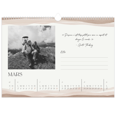 Calendrier photo A3 — Citations inspirantes [Mars]