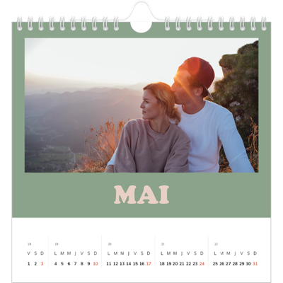 Calendriers annuels carré — Cadres rétro [couverture]