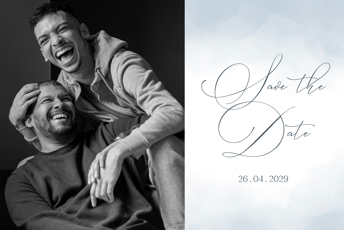 Save the date — Aquarelle abstraite