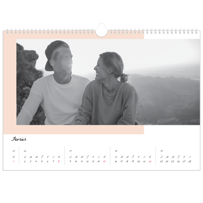 Calendrier photo A3 — Écrans de couleur [Février]