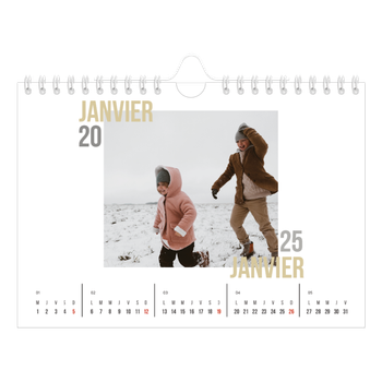 Calendrier photo A5 — Type de couple