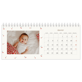 Calendrier de bureau — Cerise sur le bonheur