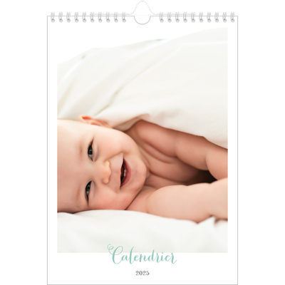 Calendrier photo A4 (20 x 30 cm) — Bienvenu au monde [couverture]