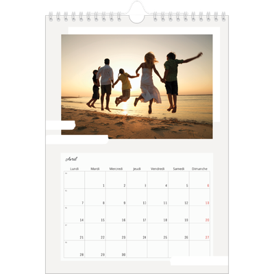 Calendrier photo A4 (20 x 30 cm) — Tons neutres [Avril]
