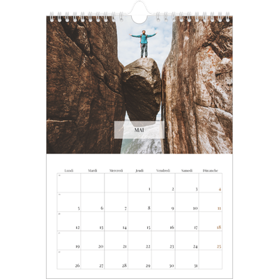 Calendrier photo A4 (20 x 30 cm) — Superposition discrète [couverture]