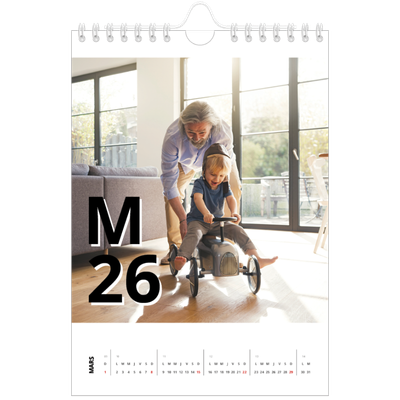 Calendrier photo A5 — Jolie lettre [Mars]