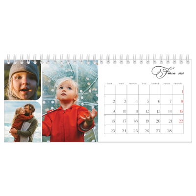 Calendrier de bureau — Instantanés et calligraphie [Février]