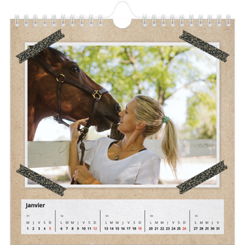 Calendrier photo carré — Scrapbooking