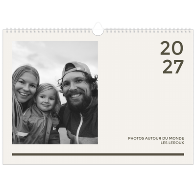 Calendrier photo A3 — Contemporain audacieux [couverture]
