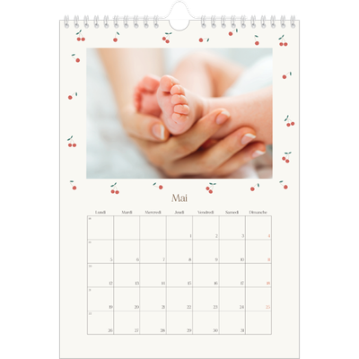 Calendrier photo A4 (20 x 30 cm) — Cerise sur le bonheur [couverture]