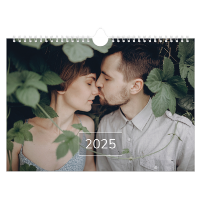 Calendrier photo A4 — Date superposée [couverture]
