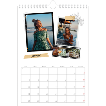 Calendrier photo A4 — Esprit scrapbook