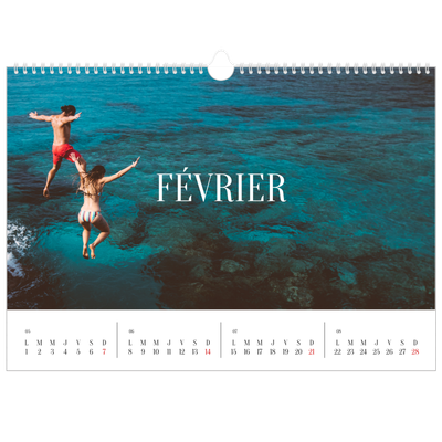 Calendrier photo A3 — Évasion sans fin [Février]