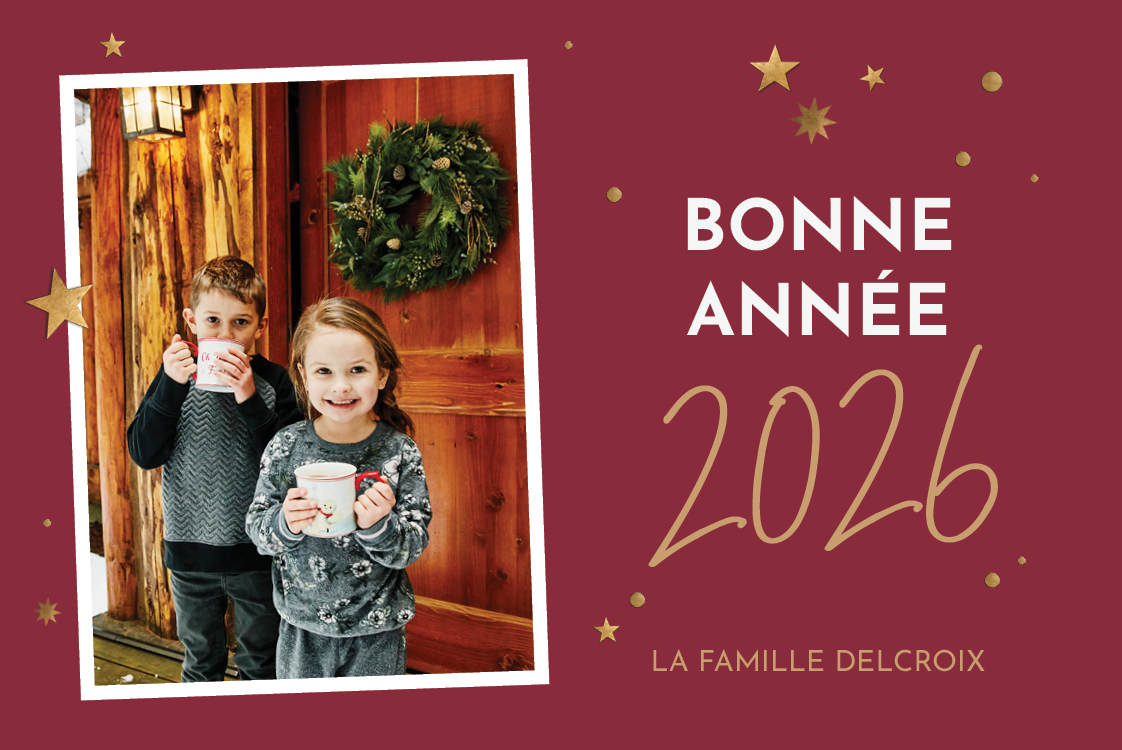 Faire-part & Cartes — Bordeaux et dorures