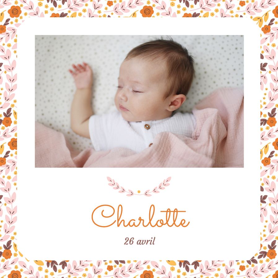 Cartons d'invitation — Cadre d'automne