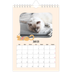 Calendrier photo A5 — Pattes de chat et gribouillis [Janvier]