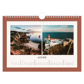 Calendrier photo A4 — Couleurs classiques