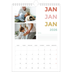 Calendrier photo A4 (20 x 30 cm) — Lettrage coloré [Janvier]